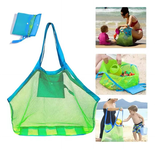 Bolsa De Malla Plegable Para Playa Grande