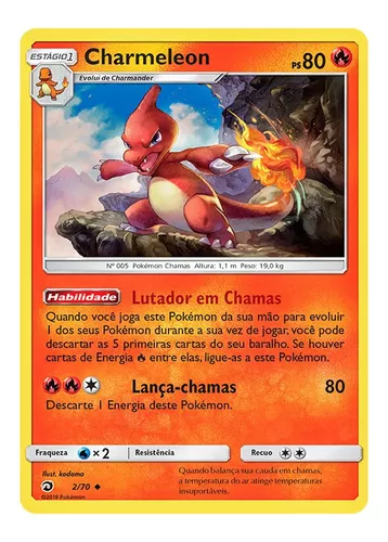 Kit Carta Pokémon Charmander Charmeleon Charizard