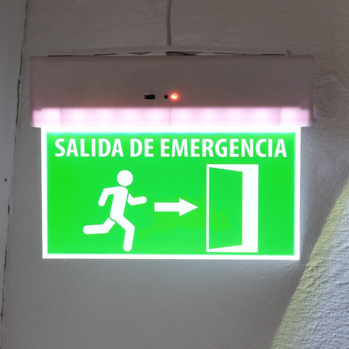 Imagen 3 de 6 de Cartel Led Señal Salida Emergencia - Electroimporta -