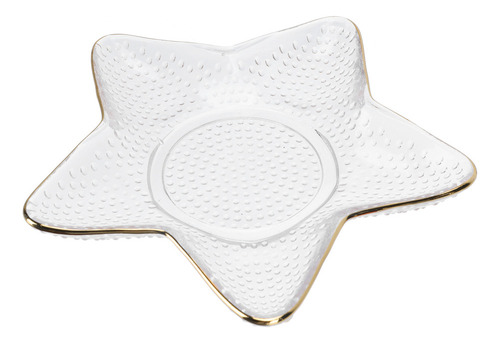 Nuevo Molde De Cristal For Tartas Gold Star Platters