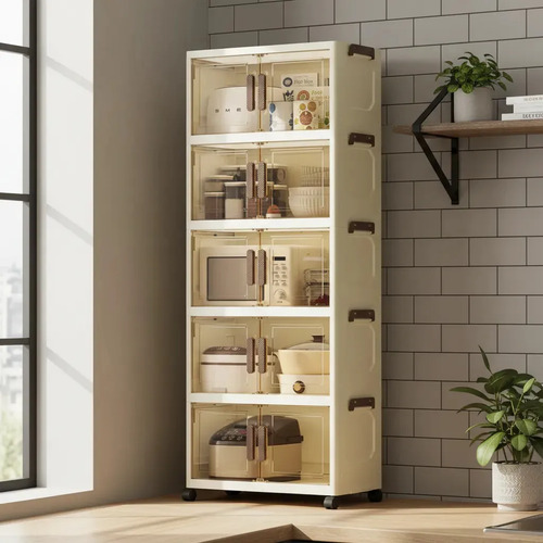 Organizador Armário De Armazenamento Multifuncional 40cm Creme