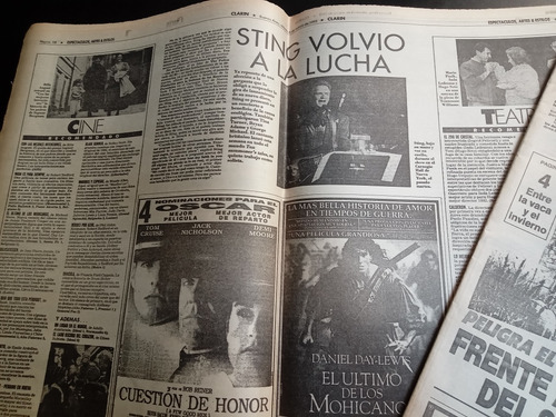 Diario Clarín Año 1993 Muerte Miguel De Molina Menem Duhalde (Usado)