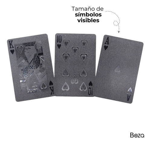 Baraja Negra Poker Black 100 Dolares Cartas