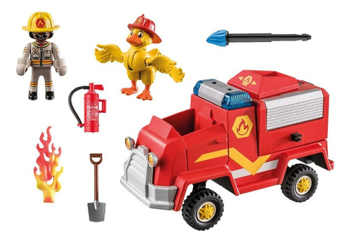 Juego Playmobil Duck On Call Vehículo De Emergencia Bomberos Cantidad de piezas 32