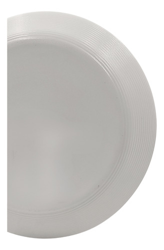 Paquete Juego 6 Plato Pastel Vidrio Opal 20 Cm Redondo Color Blanco