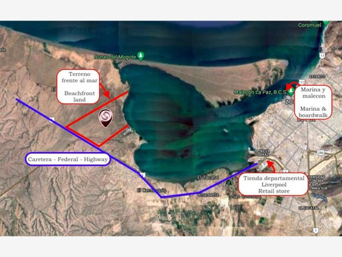 Imagen 1 de 12 de Terreno En Venta Bahía De La Paz