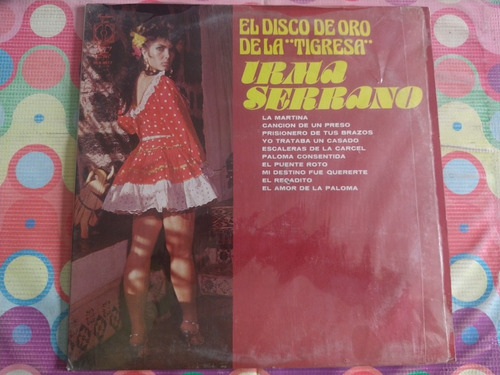 Irma Serrano Lp El Disco De Oro De La Tigresa Y 