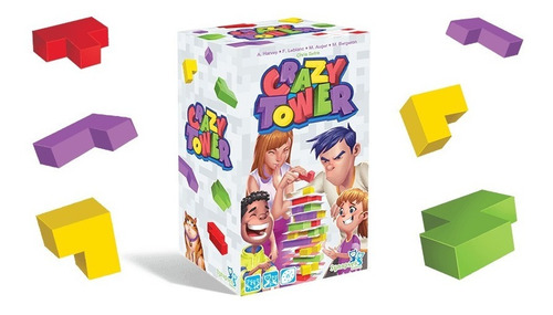 Imagen 3 de 4 de Crazy Tower Base: Juego De Mesa Para La Familia Y Amigos