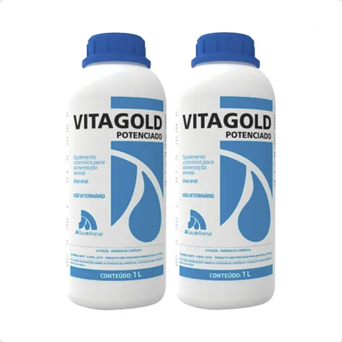 comprar 2 Vitagold Potenciado Suplemento Vitamínico Para Animais 1 L