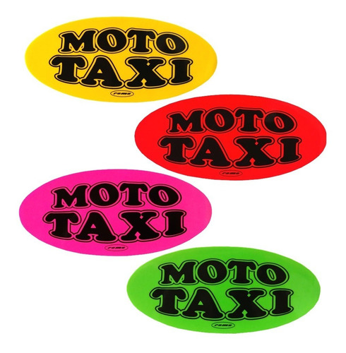 Imagen 1 de 6 de Aviso De Moto Taxi Tipo Chicle