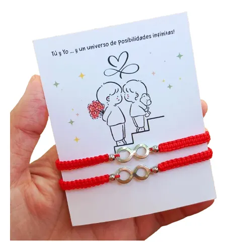 comprar Pulseras Para Parejas Hilo Rojo, Infinito