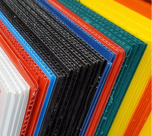 10 Hoja Plastico Corrugado Sibe-r-plastics 12 X 24  Vertical