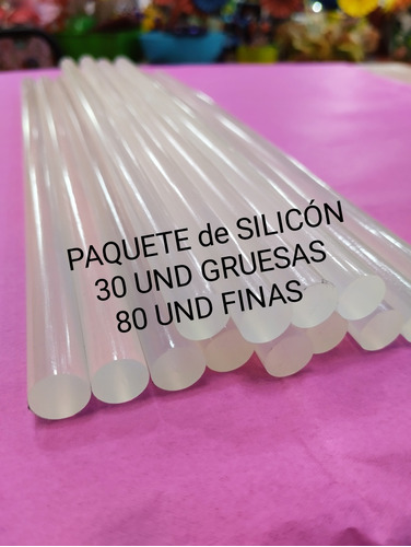 Barras De Silicona Silicon Gruesas Y Finas 