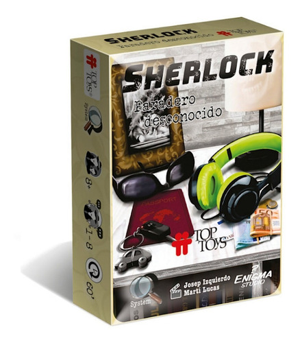 Sherlock - Paradero Desconocido - Juegos De Mesa Top Toys