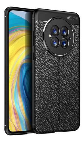 Funda De Piel Sintética Suave Para Huawei Mate 50 Pro Litchi