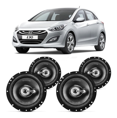 Kit Alto Falante Hyundai I30 2013 A 2016 Bravox 240w Rms