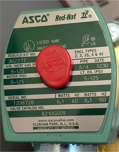 Imagen 4 de 4 de Valvula Selenoide Marca Asco 8210g009 120v