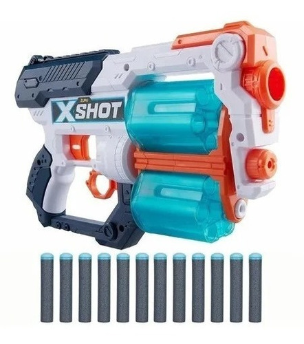Pistola Doble X-shot Xcess Zombie Alcance 17 Mts