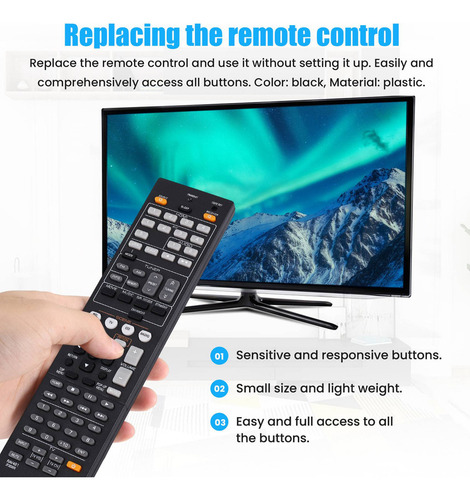 Zy Mando A Distancia Para Yamaha Rx-v375 Rx-v467 Rx-v565