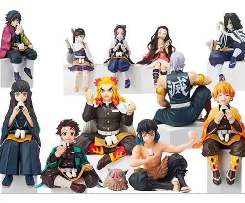 Set Figuras X 5 Miniatura Sentados PT Kimetsu no Yaiba Anime