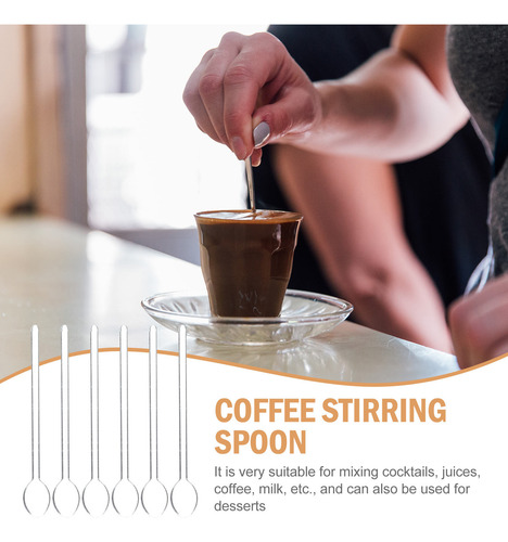 Cucharas Creativas De Vidrio Para Mezclar Café, 6 Unidades