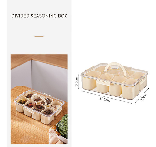 Caja De Almacenamiento Octogonal Para Refrigerador, Apta Par