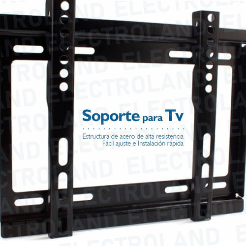 Imagen 2 de 5 de Soporte Electroland 14-42 de pared para TV/Monitor de 14" a 42" negro