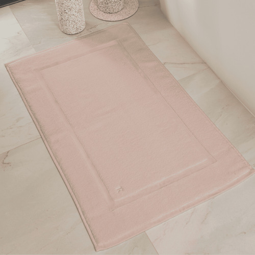 Toalha De Piso Kacyumara Confort Grosso 600g/m² Absorvente Cor Rosé Lisa