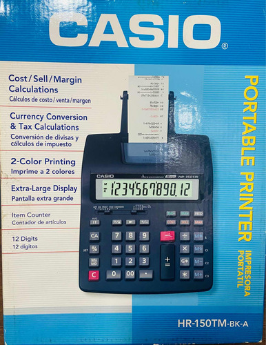 Calculadora Casio Portátil Hr-150tm Totalmente Nueva