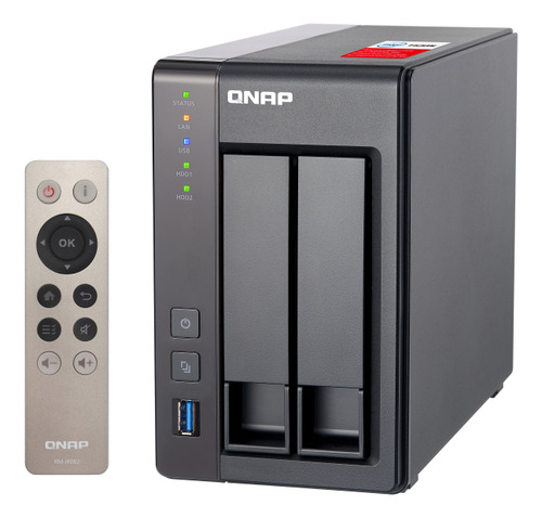 Servidor Nas Qnap Ts-251+ Ram 4gb En Caja Con Disco Hdd (Usado)