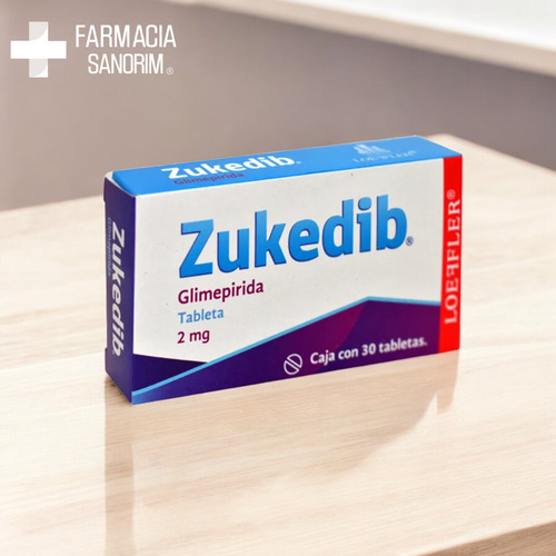 Glimepirida 2 Mg Zukedib Caja Con 30 Tabletas Loeffler