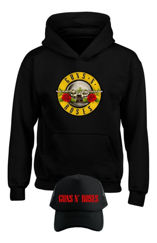 Buzo Guns N´ Roses Rock ,buso, Saco Obsequio Gorra