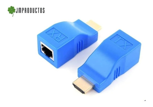 Adaptador Extensor Hdmi 30m Cat 5e 6e Utp Red Rj45 + Envio
