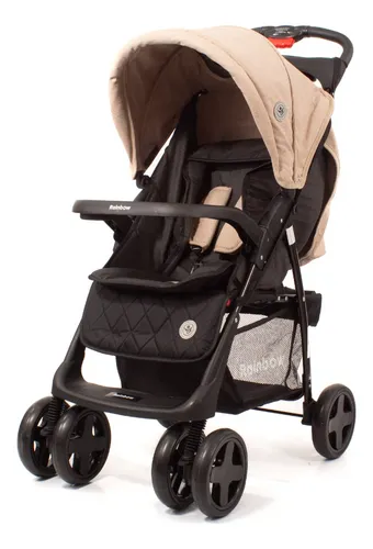 Cochecito Para Bebé Carrito Rainbow Dinamic Color Beige Color del