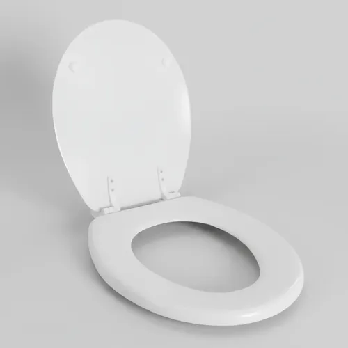 Tapa de inodoro Tauro D'accord Madera Termomoldeada blanco con herrajes de nylon