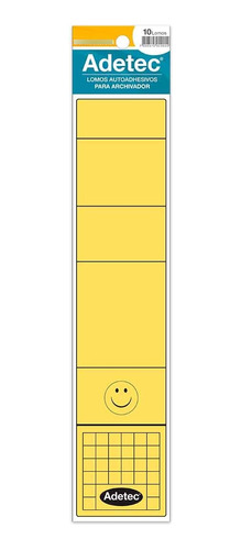 Lomos Autoadhesivos Para Archivador Ancho 10 Unidades Adetec