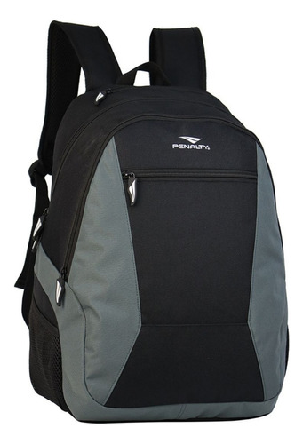 Mochila Escolar Penalty Casual Trabalho Pnlt002 Cor Preto/cinza  Design Lisa 25l