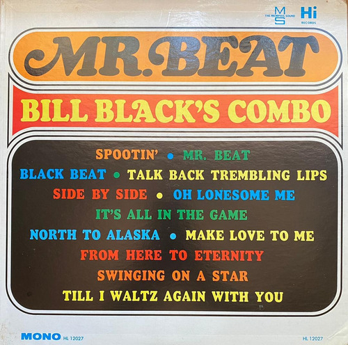 Disco Lp - Bill Black's Combo / Mr. Beat. Album 