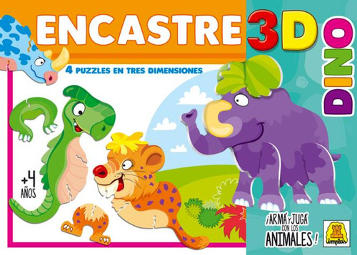 Rompecabezas Puzzle Dino Encastre 3d Implas