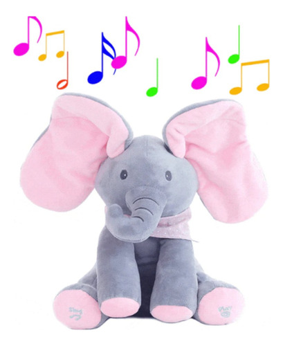 Elefante Musical Interactivo Con Orejas Movibles