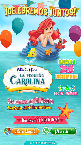 Invitación Digital Interactiva Cualquier Temática Botones