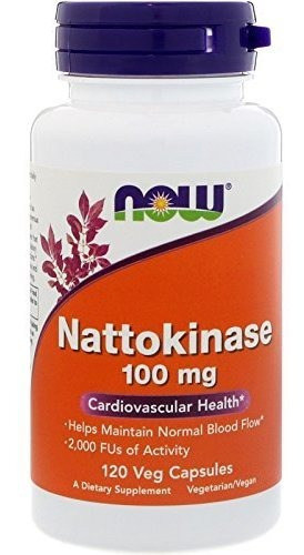 Nattokinase 100 Mg 120 Vegicaps (paquete De 2)