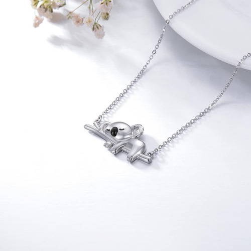 Collar Con Figura De Koala, Mxklr-001, 1 Pza, Collar Koala/r Color Gris