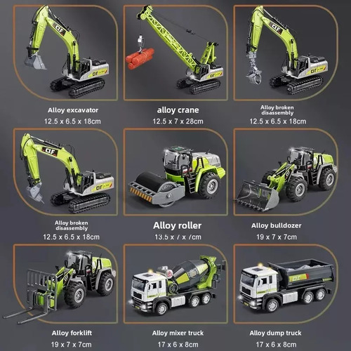 Juguete De Ingeniería Para Automóviles Con Rodillo Vibratori