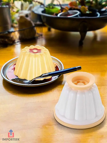 Z 4pz Molde Flan Individual Flanera Reposteria Reutilizable