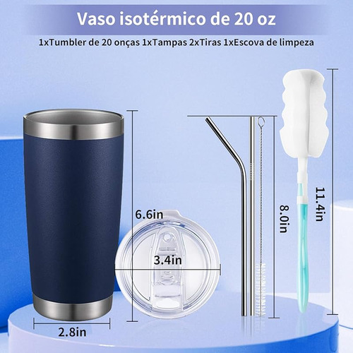 Termo Acero Inoxidable Para Viajes Con Aislamiento Y Tapa