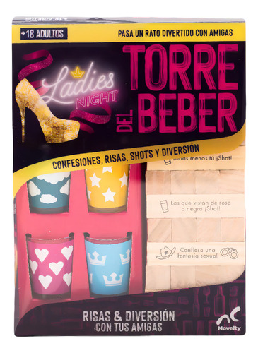 Juego De Mesa Torre Del Beber Ladies Night Solo Chicas Retos