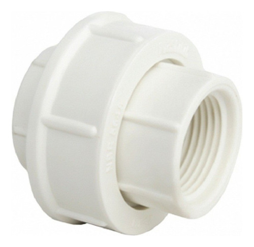 Union Universal Pvc De 1/2 Rosca-rosca Color Blanco