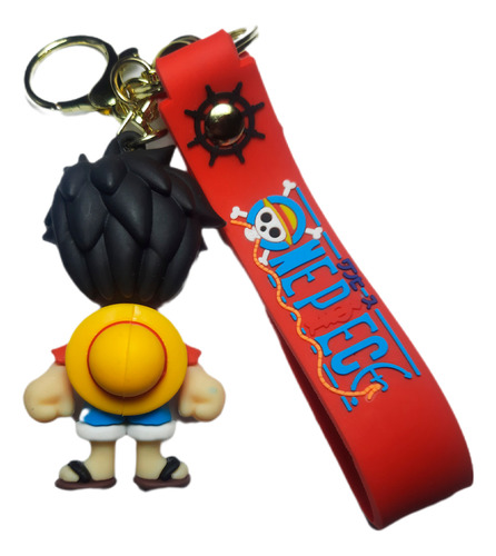 Combo Taza Mágica Llavero 3d Silicona Luffy One Piece Anime Negro Luffy One Piece