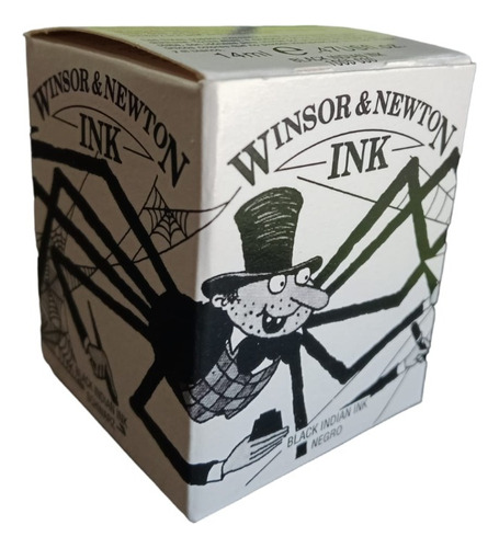 Tinta Winsor & Newton Ink Para Dibujo Color Negro 14ml.